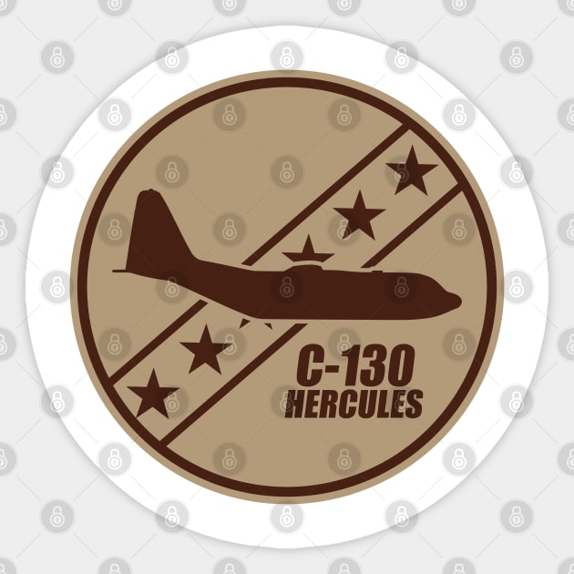 C-130 Hercules Patch (desert subdued) Sticker by TCP